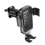 Hoco H78 Push-Type Car Phone Mount – Air Outlet Clip (Black Grey)