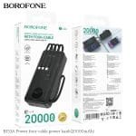 BOROFONE BJ53A Power Bank | 20000mAh | Built-In Four Cables – Black