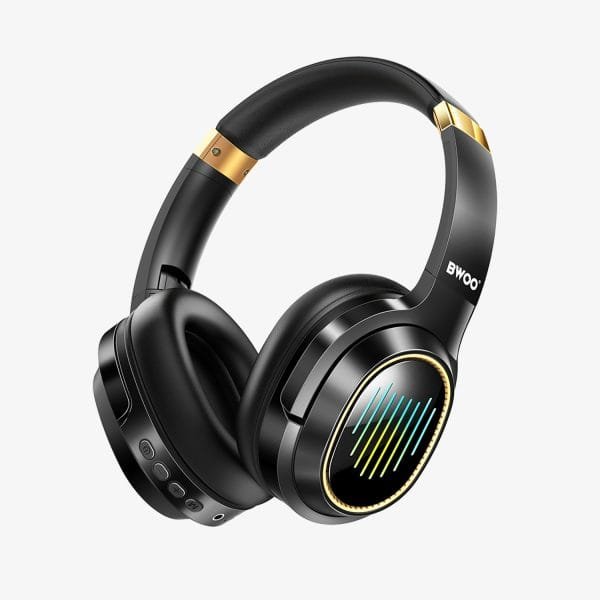 BW586 Wireless Over-Ear Headphones | BT 5.4 | Noise Cancelling | 50H Playtime | RGB Lighting