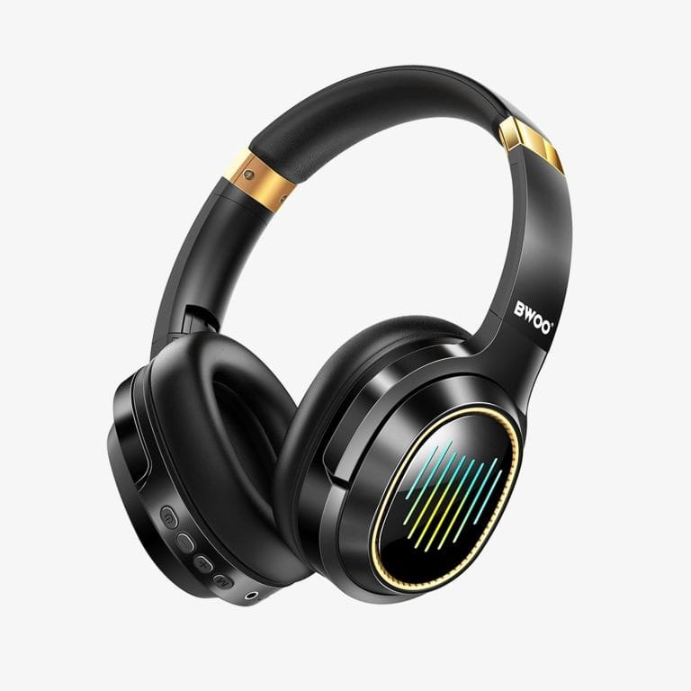 BW586 Wireless Over-Ear Headphones | BT 5.4 | Noise Cancelling | 50H Playtime | RGB Lighting
