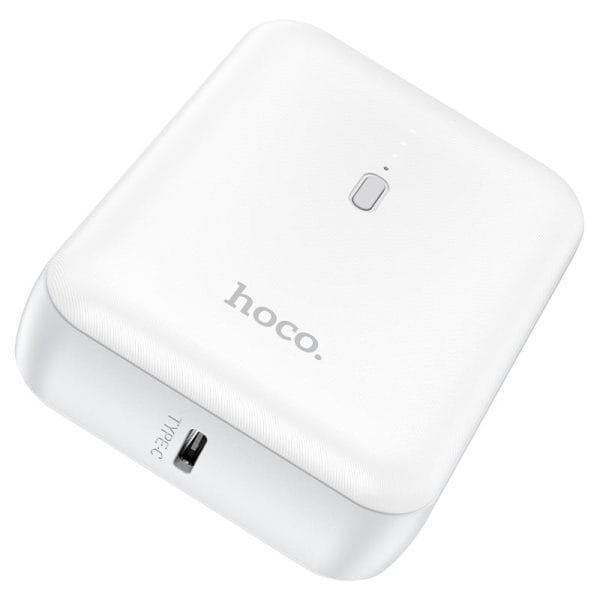 Hoco J96 Compact 5,000mAh Fast Charging Power Bank – White