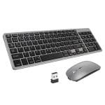 KM17 Wireless Keyboard and Mouse Combo Dual Mode 2.4G Bluetooth Keyboard Mouse Ergonomic Wireless PC Peripherals South Africa KM17 Keyboard and Mouse Set