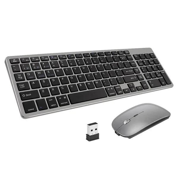KM17 Wireless Keyboard and Mouse Combo Dual Mode 2.4G Bluetooth Keyboard Mouse Ergonomic Wireless PC Peripherals South Africa KM17 Keyboard and Mouse Set