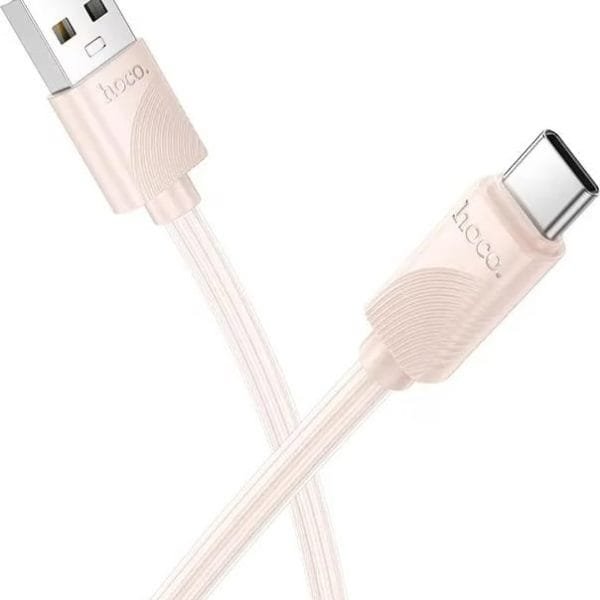 Hoco X114 USB-A to Lightning Cable in pink