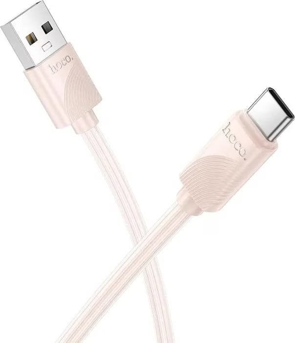 Hoco X114 USB-A to Lightning Cable in pink